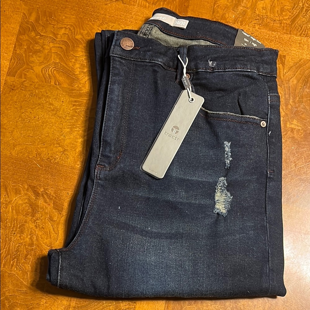 Women’s Dark Indigo "Nina" Tractr High Rise Jeans
